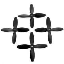 Lumenier 4x4x4 4 Blade Propeller Set Of 4 Black