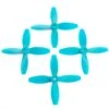 Lumenier 4x4x4 4 Blade Propeller Set Of 4 Blue -Sky Tech Shop 4x4x4 blue