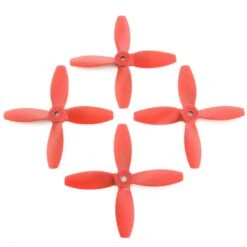 Lumenier 4x4x4 4 Blade Propeller Set Of 4 Red