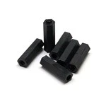 Hexagonal Spacer M3x12 Female-Female Black