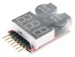 LiPo Battery Alarm Tester 1-8s