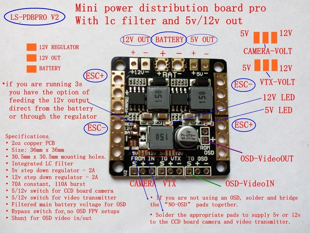 Power Distribution Board With 5v And 12v Regulators 4 Power Distribution Board With 5v And 12v Regulators - Image 2