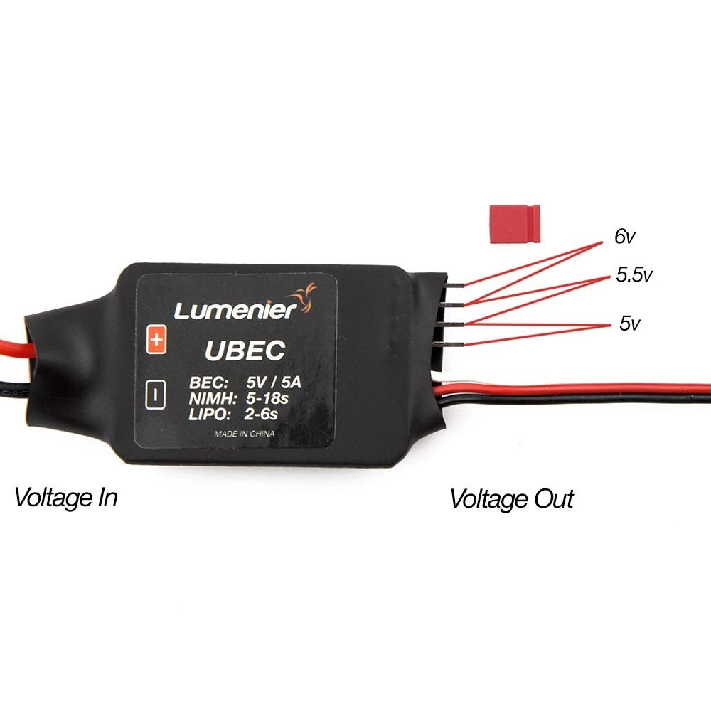 Lumenier UBEC 5V, 5.5V, 6V 5 Amp 2 - 6s Lipo Input 5 Lumenier UBEC 5V, 5.5V, 6V 5 Amp 2 - 6s Lipo Input - Image 3