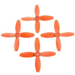 Lumenier 4x4x4 4 Blade Propeller Set Of 4 Orange