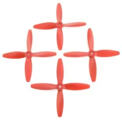 Lumenier 5x4x4 4 Blade Propeller Set Of 4 Red