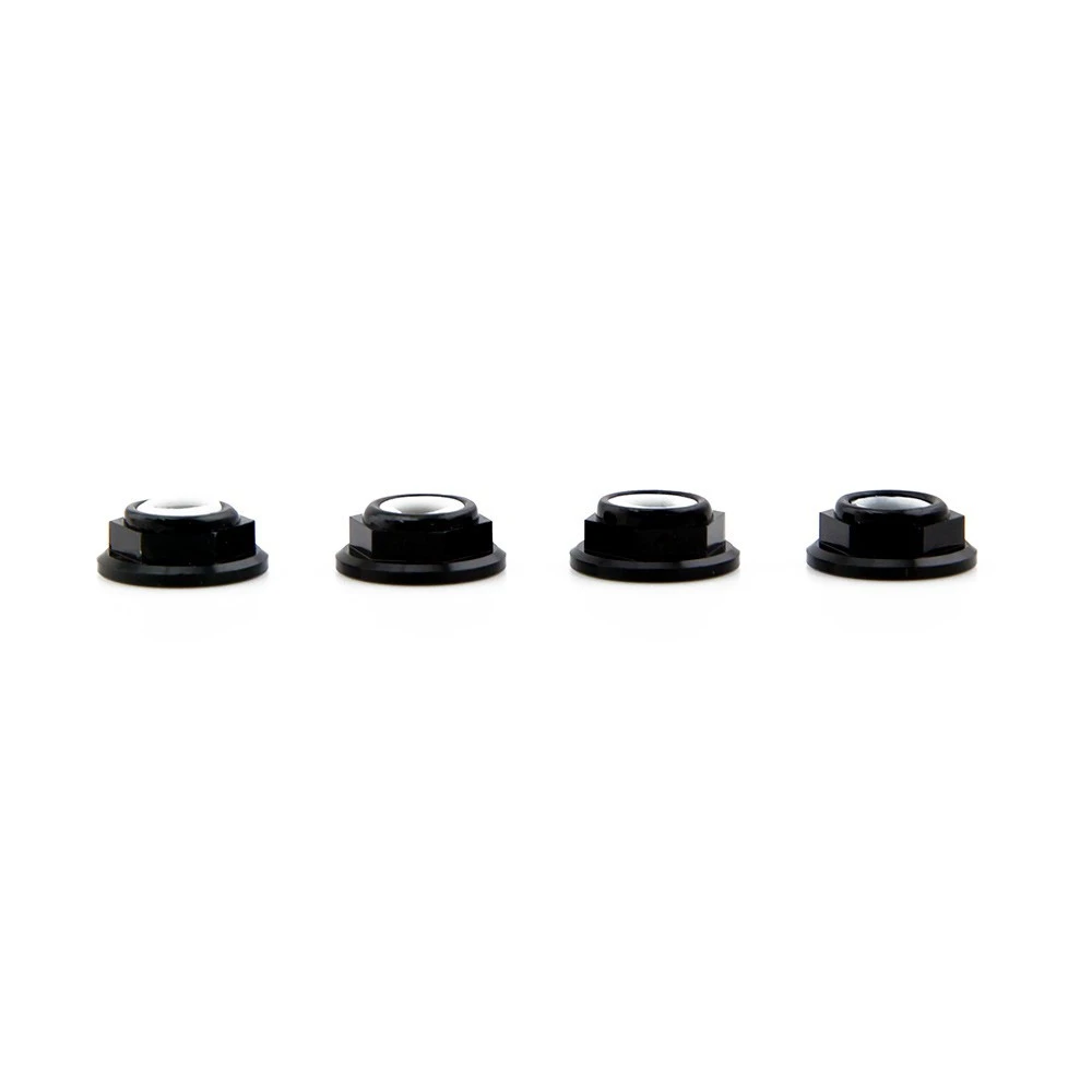 Lumenier M5 Black Aluminum Low Profile Lock Nut Set Of 4 CCW 3 Lumenier M5 Black Aluminum Low Profile Lock Nut Set Of 4 CCW