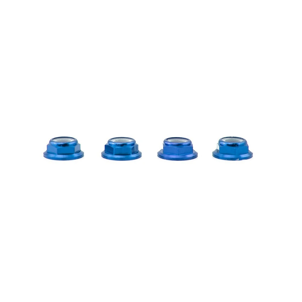 Lumenier M5 Blue Aluminum Low Profile Lock Nut Set Of 4 CW