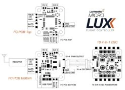 Lumenier MICRO LUX F4 Flight Controller 14 Lumenier MICRO LUX F4 Flight Controller -Sky Tech Shop lumenier micro lux f4 flight controller connections
