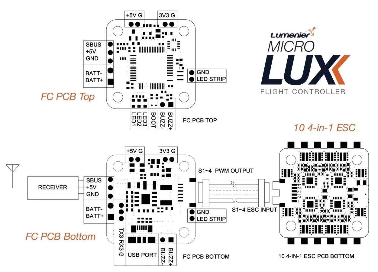 Lumenier MICRO LUX F4 Flight Controller 8 Lumenier MICRO LUX F4 Flight Controller - Image 6