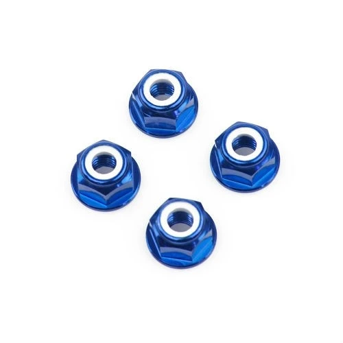 Lumenier M6 Blue Aluminum Lock Nut Set Of 4 CW 3 Lumenier M6 Blue Aluminum Lock Nut Set Of 4 CW
