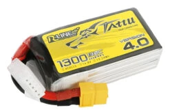 Gens Ace Tattu R-Line Version 4.0 1300mAh 14.8V 130C 4S1P Lipo Battery Pack With XT60 Plug