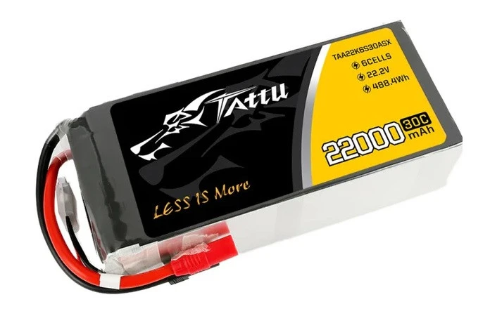 Gens Ace Tattu 22000mAh 22.2V 30C 6S Lipo Battery Pack With AS150+XT150 Plug 3 Gens Ace Tattu 22000mAh 22.2V 30C 6S Lipo Battery Pack With AS150+XT150 Plug