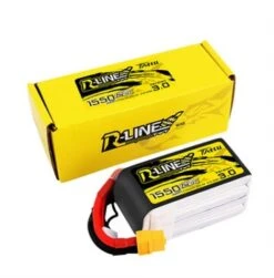 Gens Ace Tattu R-Line 1550mAh 14.8V 4S 120C V3.0 Lipo Battery Pack