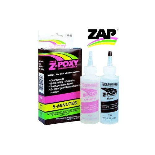 Zap PT-38 Z-POXY 5 Minute Epoxy Resin 8oz Pack PT38 3 Zap PT-38 Z-POXY 5 Minute Epoxy Resin 8oz Pack PT38